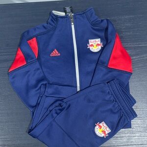 Adidas Red Bull Navy and Red Warmup Suit